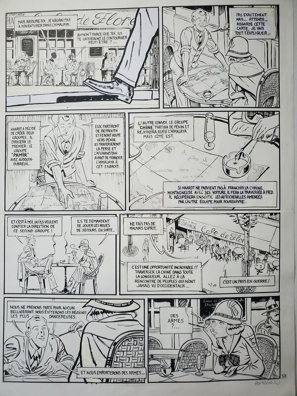 Arnaud Poitevin, LE MARIN, L'ACTRICE ET LA CROISIERE JAUNE - Comic Strip