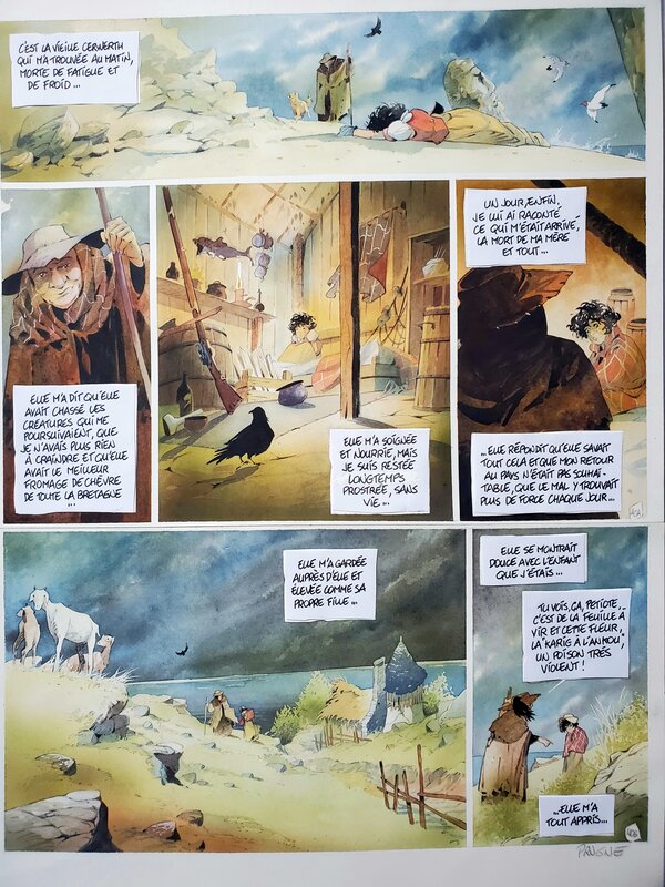 Patrick Prugne, L'AUBERGE DU BOUT DU MONDE  couleur directe - Planche originale