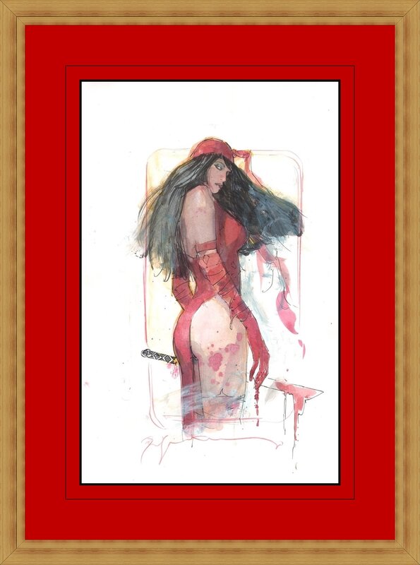 ELEKTRA par Bill Sienkiewicz - Illustration originale