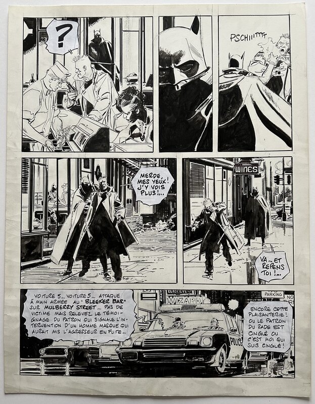 Batman par Paul Gillon - Planche originale