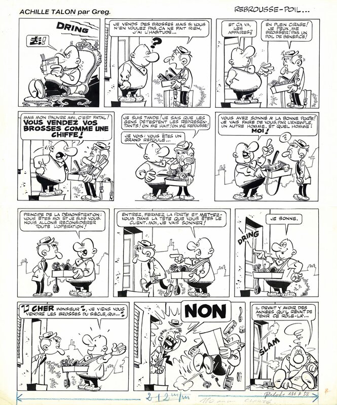 Greg, Achille Talon - Rebrousse Poil - Comic Strip
