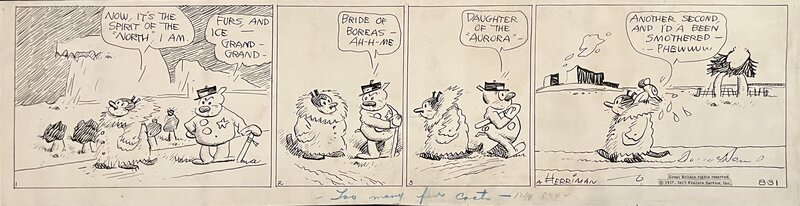 Krazy Kat par George Herriman - Planche originale