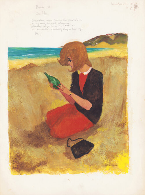 Jan Wesseling | 196? | Rosita: De fles - Original Illustration