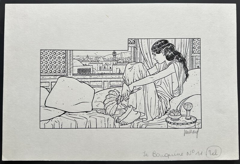 André Juillard, Huguette Pérol, « Le jeune mamelouk » - Je bouquine n° 11 - Illustration originale