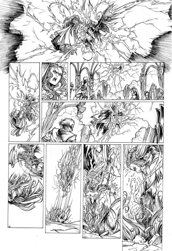For sale - Stéphane Bileau, Elfes tome 28 - page 46 - Comic Strip
