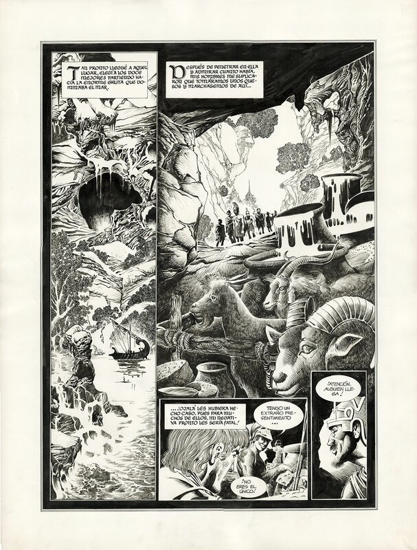 En vente - L'odyssée 16 par José María Martín Sauri - Planche originale