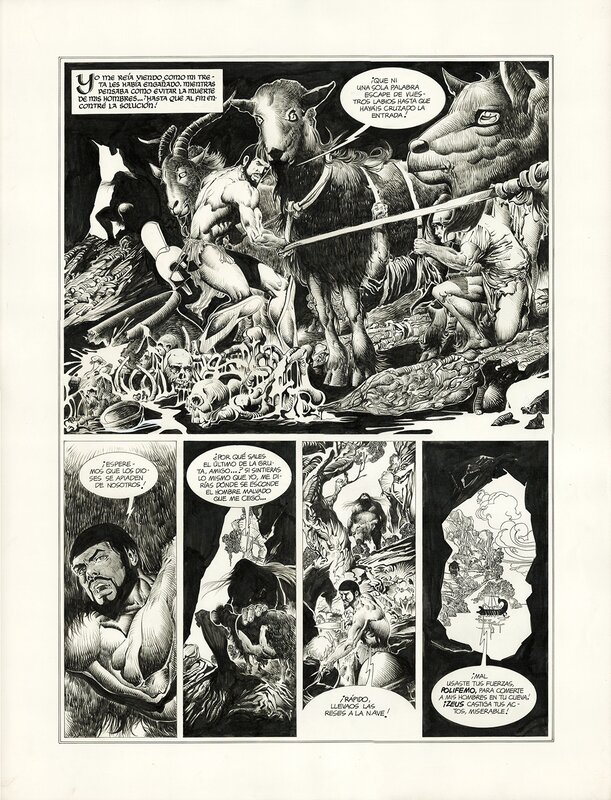 En vente - L'odyssée 21 par José María Martín Sauri - Planche originale