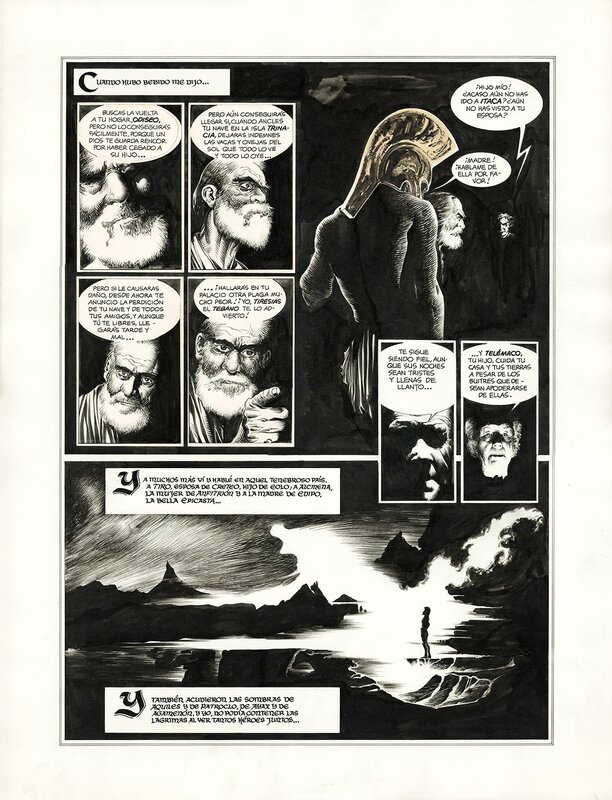 En vente - L'odyssée 35 par José María Martín Sauri - Planche originale