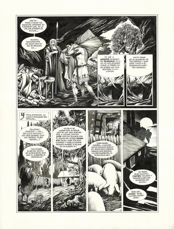En vente - L'odyssée 57 par José María Martín Sauri - Planche originale
