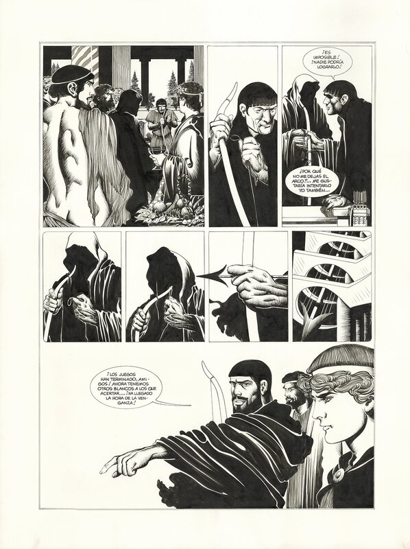 En vente - José María Martín Sauri, L'odyssée 62, dernière page d'épisode - Planche originale