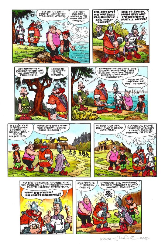 Maciej Mazur, Janusz Christa, Kayko et Kokosh  / Szranki i konkury - Comic Strip