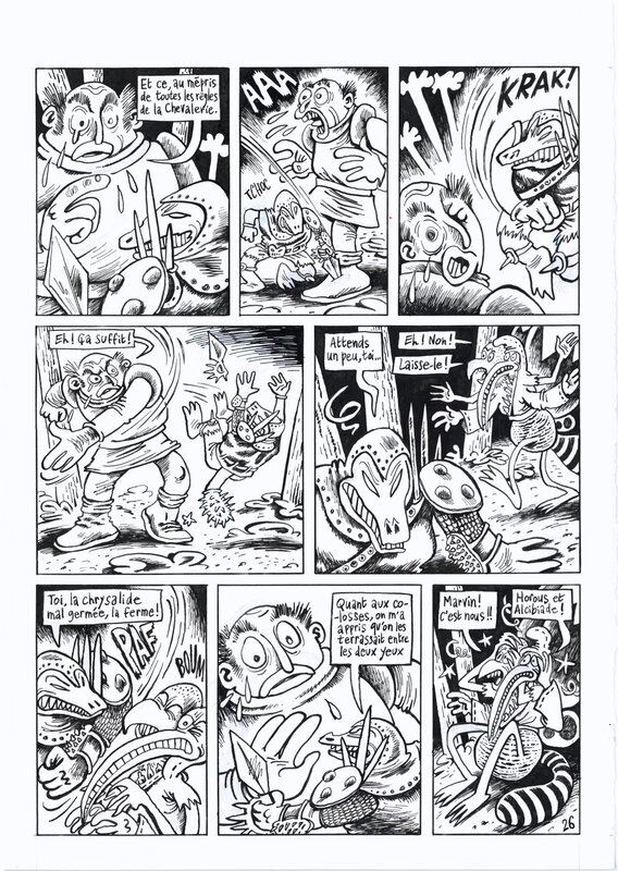 Jean-Christophe Menu, Lewis Trondheim, Joann Sfar, Donjon Monsters #2 Le Géant qui pleure - Comic Strip