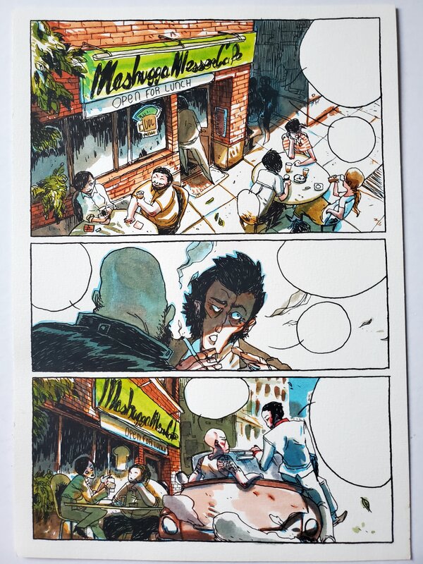 inconnu, planche originale couleur  ??? idem - Comic Strip