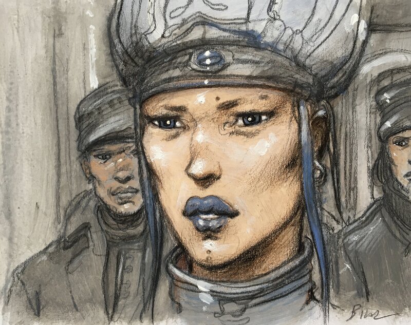 Yulia Smolsk - Bug par Enki Bilal - Planche originale