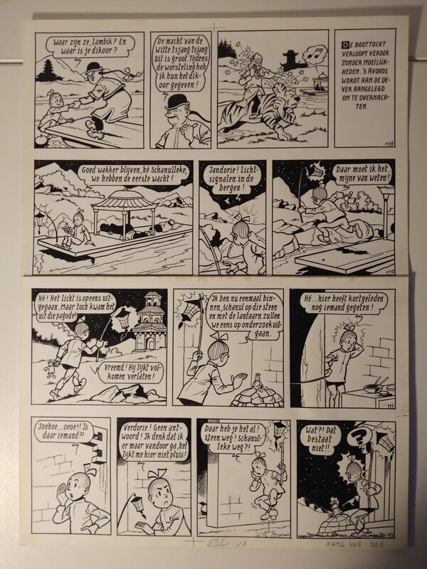 Willy Vandersteen, L'oiseau blanc - page 31 - Planche originale