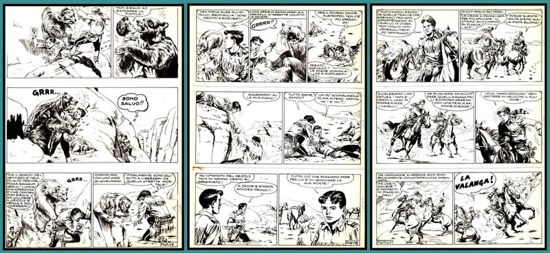 Miki le Ranger par Franco Bignotti - Planche originale