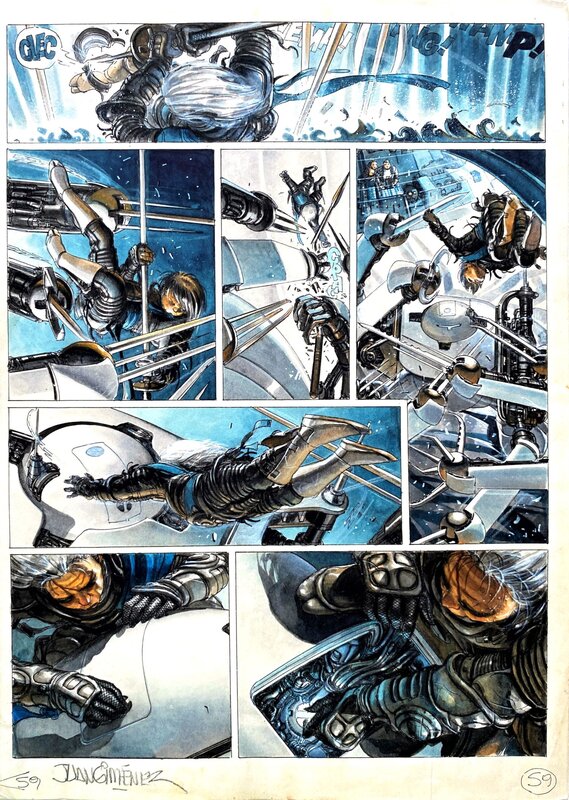 En vente - Juan Giménez, La Caste des Méta-Barons : Tome 2, page 59 - Planche originale