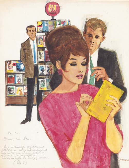 Jan Wesseling | 1964 | Rosita: Bloemen voor An - Illustration originale