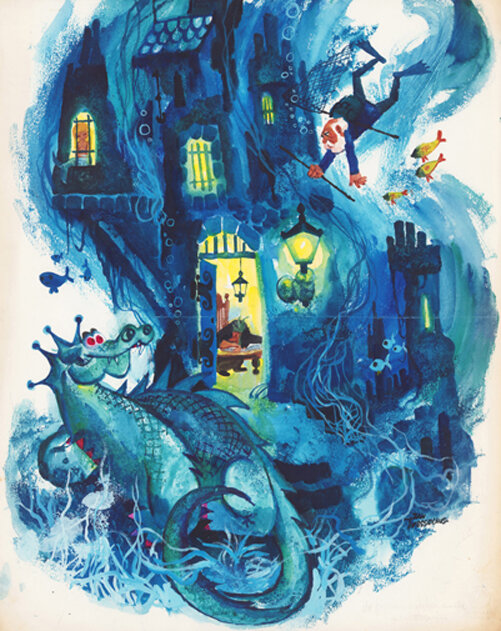 Jan Wesseling | 1967 | Donald Duck 24: De pottenbakker en de zeemeermin - Original Illustration