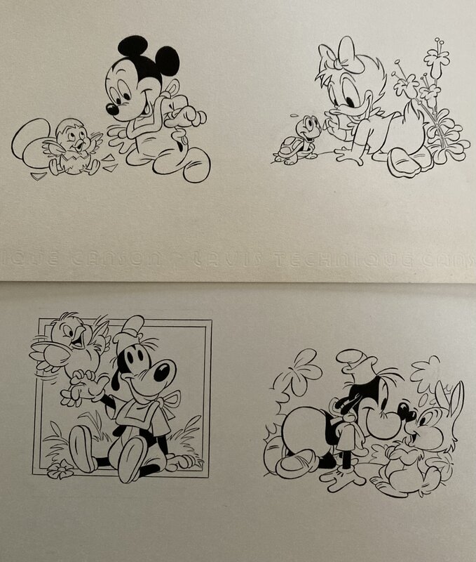 Bébé Disney by Claude Marin - Original Illustration