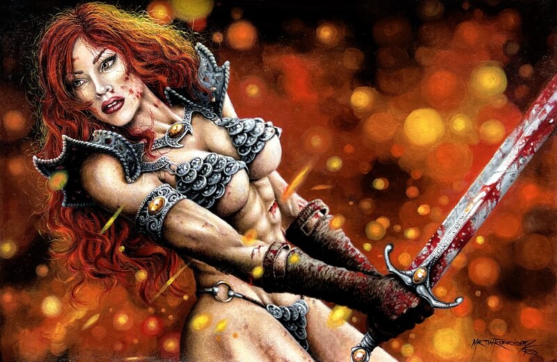 En vente - Red Sonja par Martin Rodriguez - Illustration originale