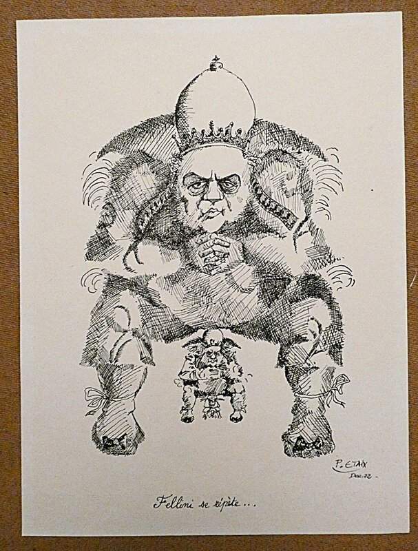 Casanova FELLINI by Pierre Etaix - Original Illustration