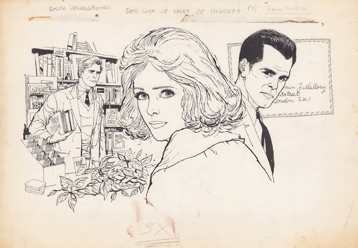 Jan Wesseling & Thé Tjong-Khing (KhiWes) | 1960 | Rosita 34-36: Doe wat je hart je ingeeft - Original Illustration