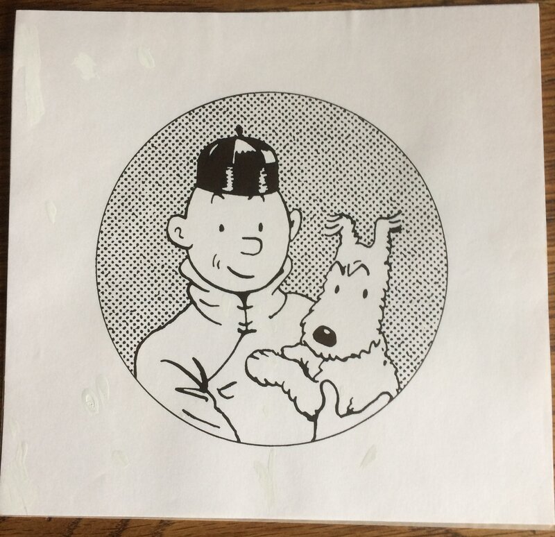 Studio Hergé - Dessin pour du marchandising 'Axis' - Planche originale