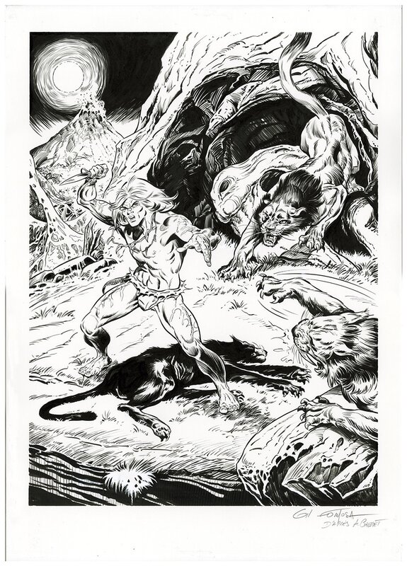 For sale - RAHAN by Formosa Gil - Original Illustration