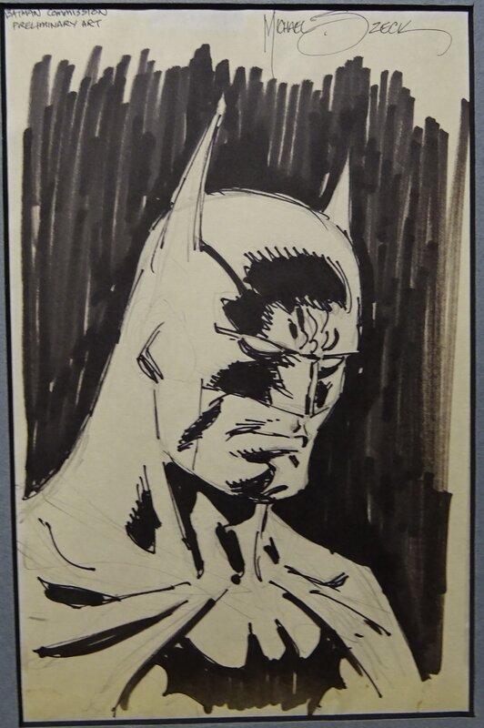 For sale - Batman Sketch by Mike Zeck - Original Illustration