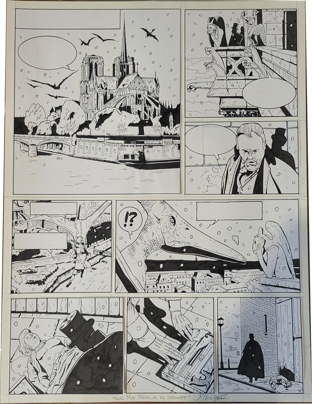 Frédéric Marniquet, Planche originale de la brigade de l'étrange - Comic Strip