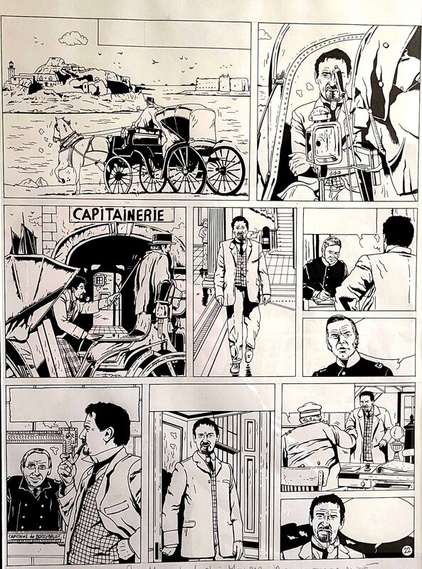 Frédéric Marniquet, Planche originale des Brigades de l'étrange - Comic Strip