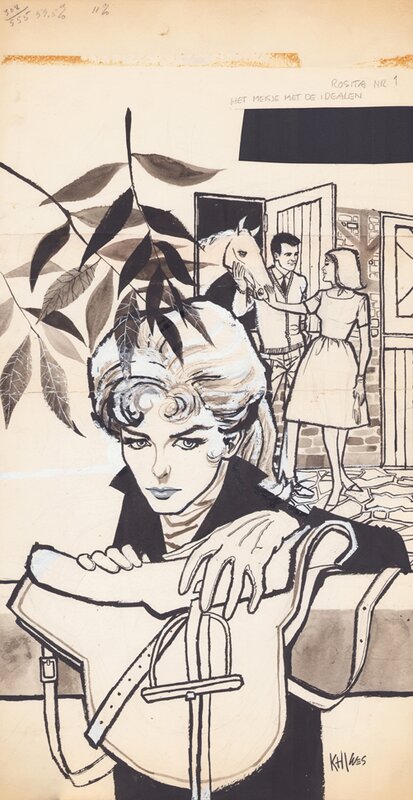 Jan Wesseling & Thé Tjong-Khing (KhiWes) | 1961 | Rosita 01: Het meisje met de idealen - Illustration originale