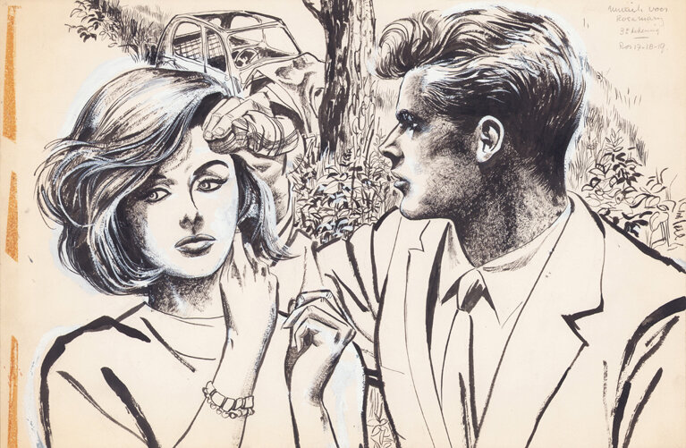 Jan Wesseling & Thé Tjong-Khing (KhiWes) | 1961 | Rosita 17: Muziek voor Rosemary - Illustration originale