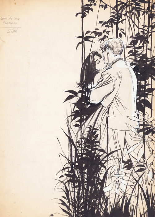 Jan Wesseling & Thé Tjong-Khing (KhiWes) | 1961 | Rosita 34: Muziek voor Rosemary - Illustration originale