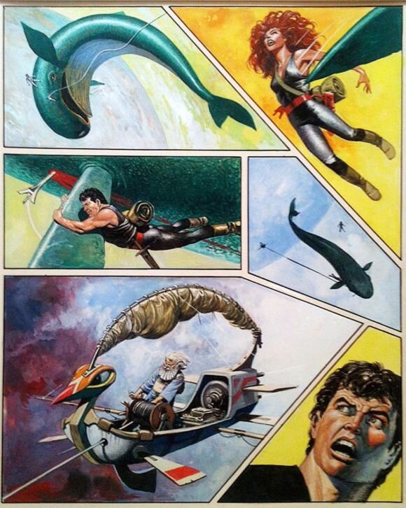 Don Lawrence, Original page Storm 10 - De Piraten van Pandarve (The Pirates of Pandarve) - Comic Strip