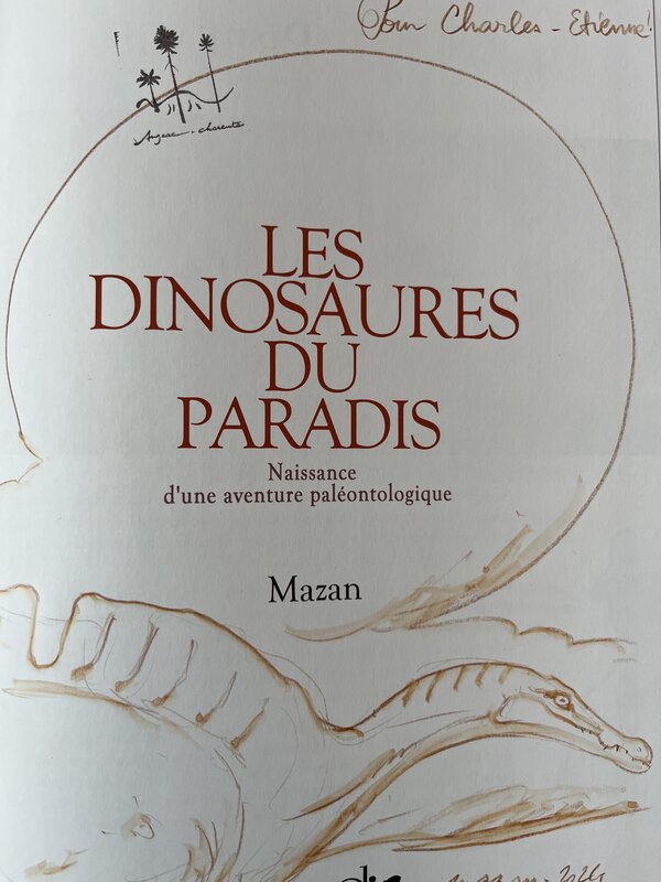 Mazan, Les dinosaures du paradis - Dédicace