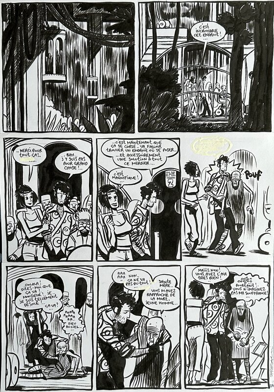 Lupus tome page par Frederik Peeters - Planche originale