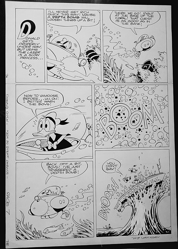 William Van Horn, Donald à la chasse au trésor - Comic Strip