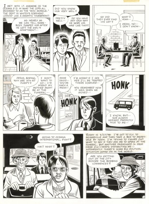 David Boring par Daniel Clowes - Planche originale