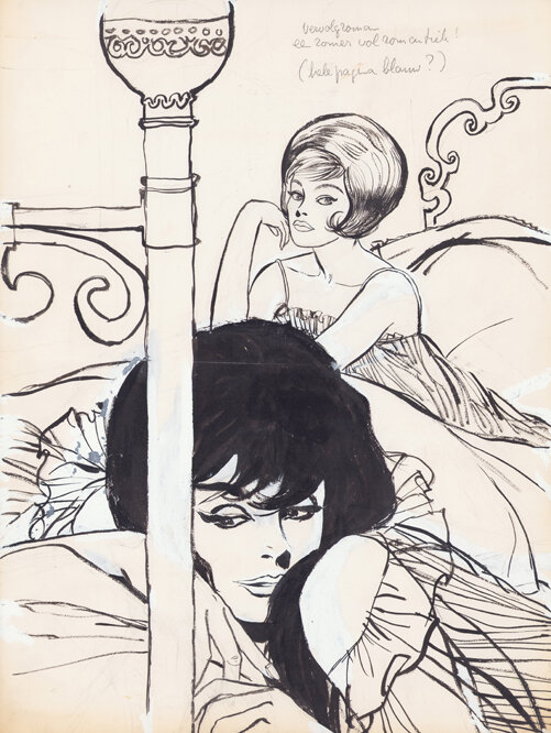Jan Wesseling & Thé Tjong-Khing (KhiWes) | 1962 | Rosita 01: Een zomer vol romantiek - Illustration originale