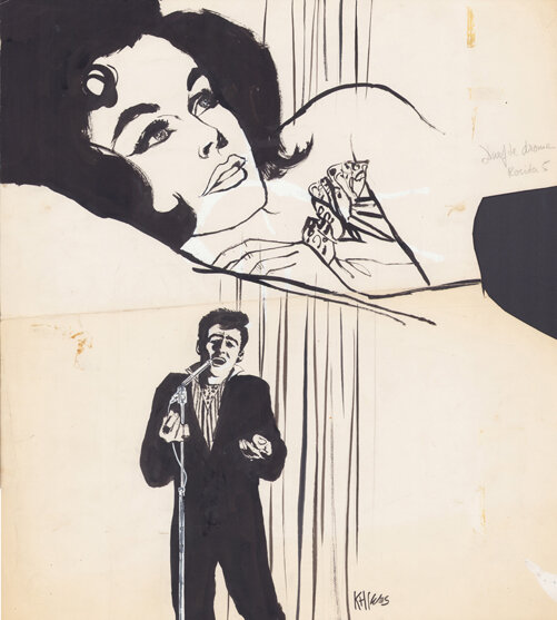 Jan Wesseling & Thé Tjong-Khing (KhiWes) | 1962 | Rosita 05: Durf te dromen - Original Illustration