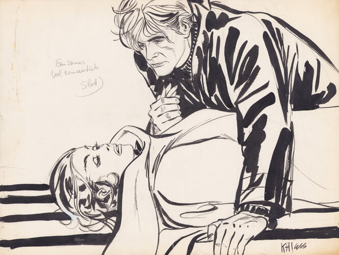 Jan Wesseling & Thé Tjong-Khing (KhiWes) | 1962 | Rosita 07: Een zomer vol romantiek - Illustration originale