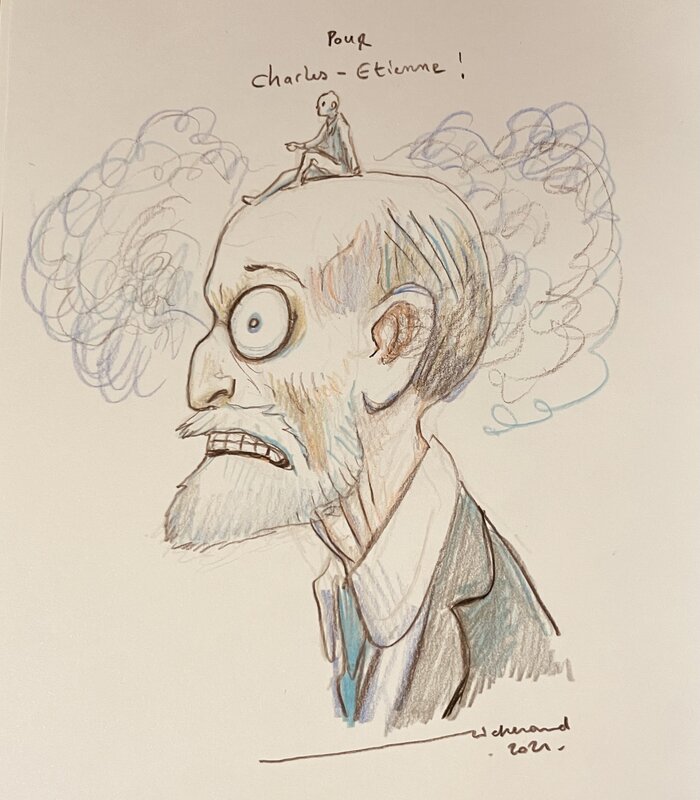 Frink & Freud by Lionel Richerand - Sketch