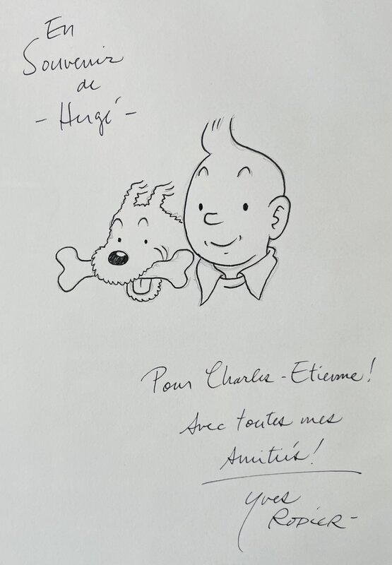 Tintin by Yves Rodier, Hergé - Sketch