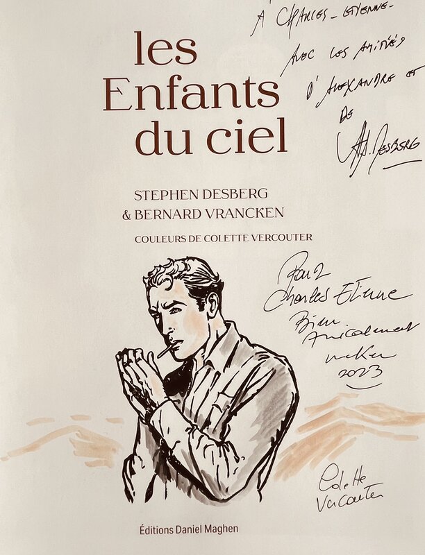 Les Enfants du ciel by Bernard Vrancken, Stephen Desberg, Colette Vercouter - Sketch