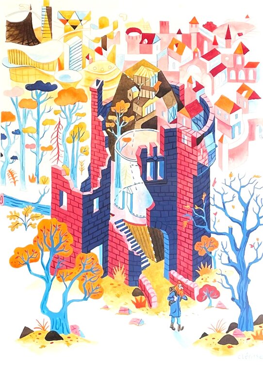 Feuilles volantes par Alexandre Clérisse - Planche originale