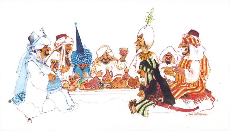 Jan Wesseling | 1982 | Donald Duck: De geschiedenis van Kalief Ooievaar - Original Illustration