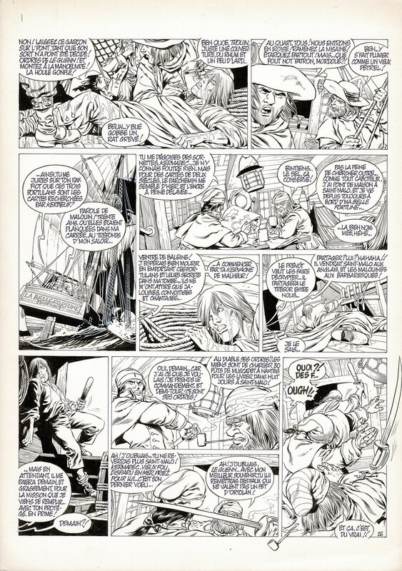 Jean-Yves Mitton, Les Survivants de L'Atlantique - Tome 1, page 26 - Planche originale