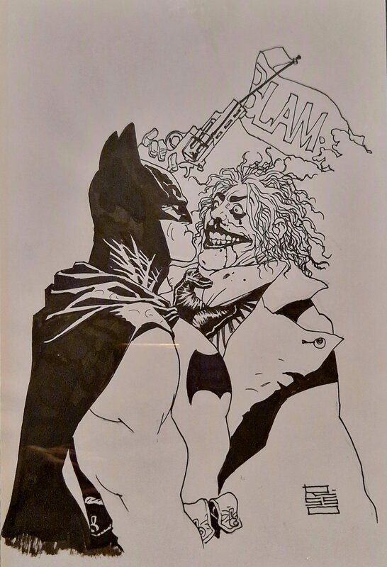 Batman & Joker par Eduardo Risso - Illustration originale